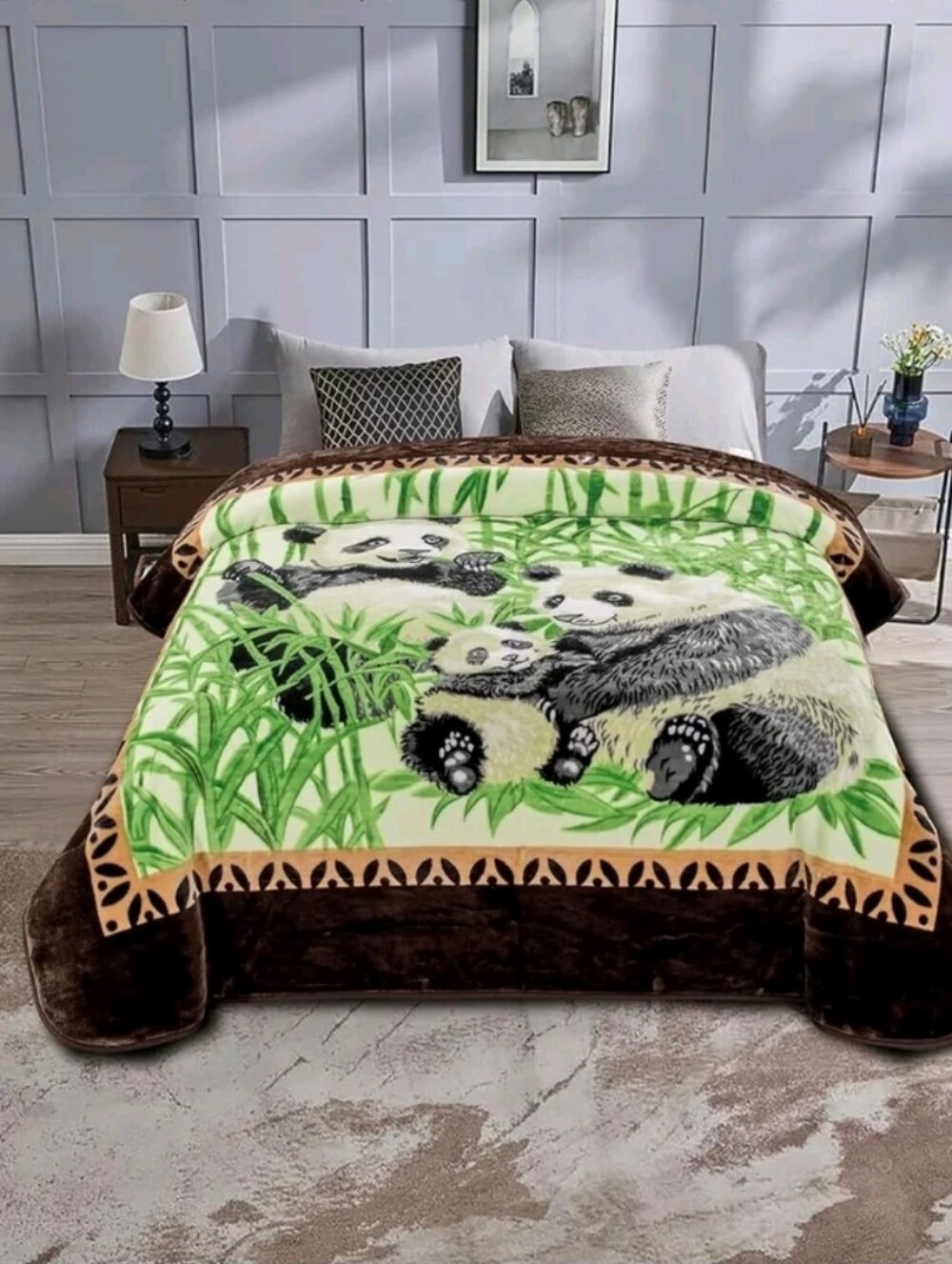 Chezmoi Collection Heavy Thick Korean Style Faux Mink Blanket